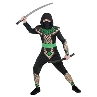 Image of (PKT) (EB 997022) Child Boys Dragon Slayer Ninja Costume (6 8yr)