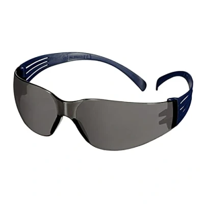 Image of 3M SecureFit 100 Safety Glasses, Blue frame, Anti Scratch / Fog, Grey lens, SF102AF BLU EU