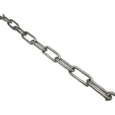 Image of 8MM x 52MM Galvanised Long Link Chain Caravan Secure Tether Galv