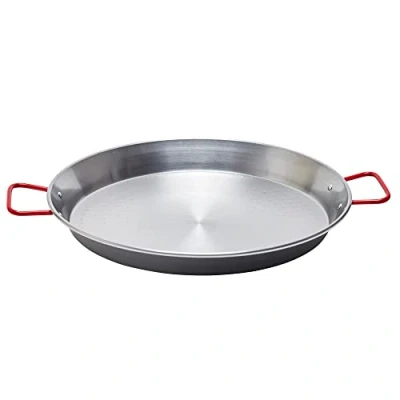 Image of Garcima La Ideal Polished Steel Paella Pan 38cm