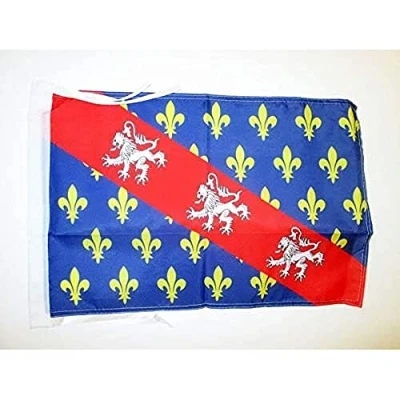Image of AZ Flag French Province of Marche 18&#039;&#039; x 12&#039;&#039; 100% Polyester France County Small Banner with Two Cords Fade Resistant Vivid Colors 18x12 in 45x30 Cm