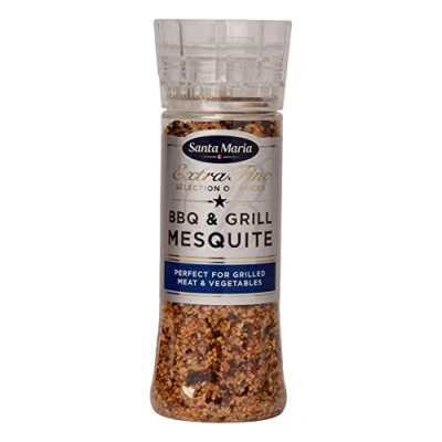 Image of Santa Maria Seasoning Mix BBQ &amp; Grill Mesquite, 285g Spice Powder Great for Rubs, Marinade, Sauce or Cooking Grills and Barbeque
