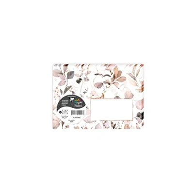 Image of Clairefontaine 55040C Pack of 20 Gummed Printed Envelopes C6 Format 11.4x16.2cm 120g Eucalyptus Rose 3 Collection Invitation for Events and Correspondence Pollen Range