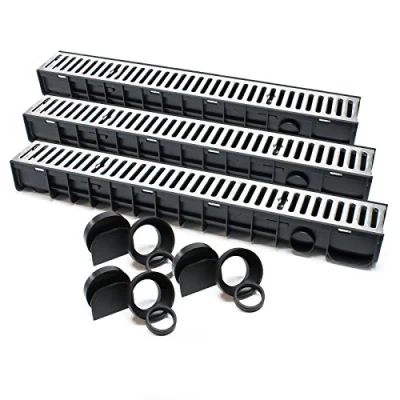 Image of Drainage Storm Ground Channel 3x1m 1.5t Heelguard Galvanised Rain Waste Sewage Water Drain