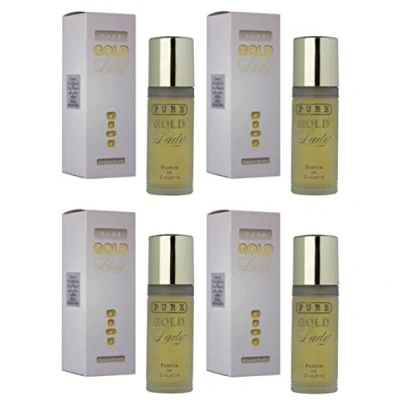 Image of PURE GOLD LADY 4 PACK BY MILTON LLOYD 55ML PARFUM DE TOILETTE/PERFUME
