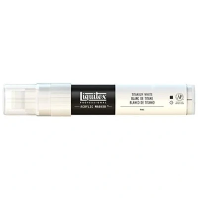 Image of Liquitex Professional Paint Marker with 8 15 mm Wide Nib Titanium White