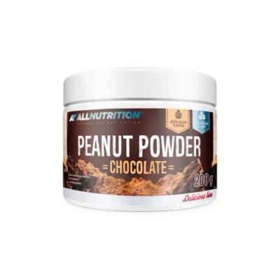 Image of ALLNUTRITION Sugar Free Peanut Powder Low Fat Butter No Cream with 50% Protein Calorie Sweets Palm Oil Vegan and Keto Friendly 200g Chocolate