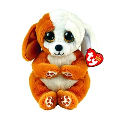 Image of Ty Toys Beanie Baby Brown and White Dog Ruggles 15 CM (2009302)