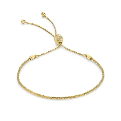 Image of Carissima Gold Women&#039;s 9 ct Yellow Tocalle Chain Adjustable Bracelet, 23 cm/9 Inch