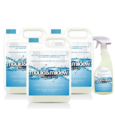 Image of 15L + 750ml of Pro Kleen Mould &amp; Mildew Remover, Killer Cleaner Super Concentrate Spray
