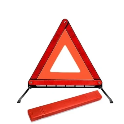 Image of BHHBMT Warning Triangles For Cars Red Reflective Foldable Emergency Car Tripod Hazard Triangle ECE R27 Compliant EU Standard Applicable To Breakdown Rescue Parking Traffic Accidents