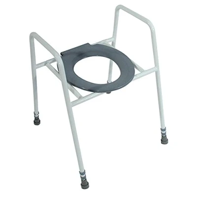 Image of Aidapt Solo Skandia Raised Clip On Toilet Seat and Frame (Eligible for VAT relief in the UK)