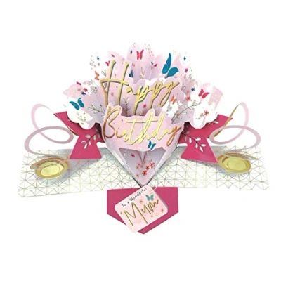 Image of Second Nature Pop Ups Wonderful Mum Happy Birthday Up Greeting Card Cards POP197MC09