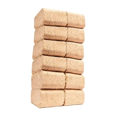 Image of CostMad™ 100% Natural RUF Heat Briquettes Alder Birch Dry Wood 12 Bricks 10kg Low 10% Moisture Easy to Light Ash Eco Friendly for Open Fire Stove Fuel Burner Chiminea (12 10kg)