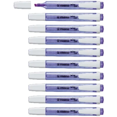 Image of Highlighter STABILO swing cool Pack of 10 Lavender