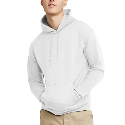 Image of Hanes Men&#039;s P170 Hoody, White, S UK
