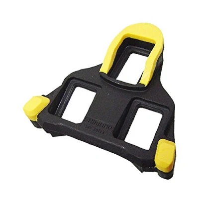 Image of Bike Cleats Compatible with Shimano, Cycling Pedals Cleat for SPD SL 6 Degree Float Indoor Outdoor Road Bicycle Set, Yellow