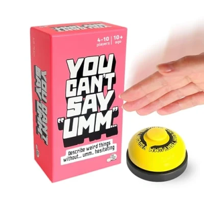 Image of You Can’t Say Umm: Board Game for Adults and Kids, Fun Family Word Night (4 10 Players) Best Christmas Games