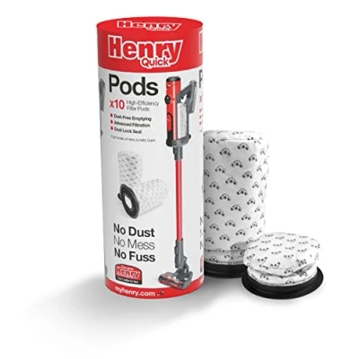 Image of Henry Quick Stick Vacuum Cleaner PODS Hoover Bags (Pack Of 10) 915145