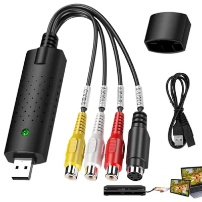 Image of VHS to Digital Converter, RCA USB Video 2.0 Convert Grabber, VCR from Mini DV Hi8 DVD for MAC/PC