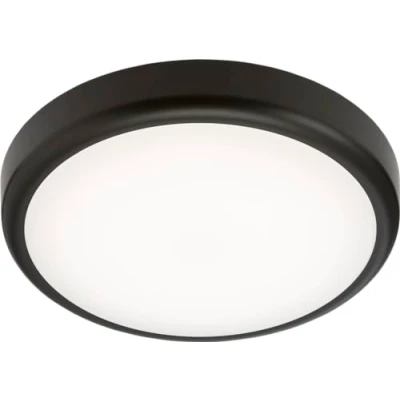 Image of KnightsBridge 230V IP65 14W CCT Adjustable LED Bulkhead C/W Black Trim
