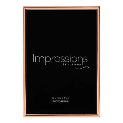 Image of Juliana Unisex Copper Plated Oblong Thin Photo Frame 4x6