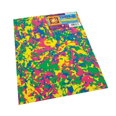 Image of Craft Planet 9inch x 12inch Funky Foam Swirl (Pack of 12 Sheets)
