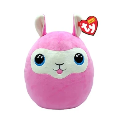 Image of TY Lana Llama Squish a Boo 10 Inches Squishy Beanies for Kids, Baby Soft Plush Toys Collectible Cuddly Stuffed Teddy