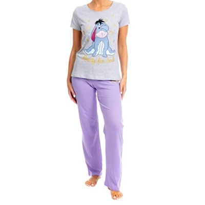 Image of Disney Womens Eeyore Pyjamas Purple Size Medium