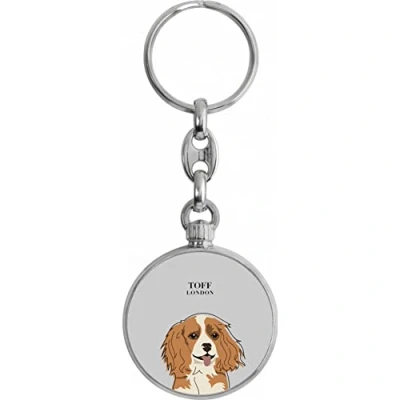 Image of Toff London Cavalier King Charles Dog Head Keyring
