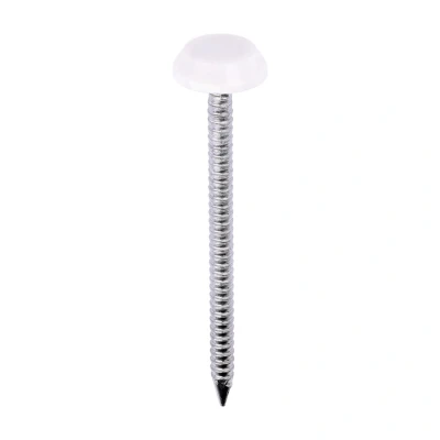 Image of 3x TIMCO Polymer Headed Nails A4 Stainless Steel Cream PN50CC Pack of 100