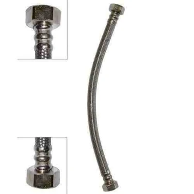 Image of Flexi Flexible Kitchen Basin MonoBloc Tap Connector Hose Pipe 1/2&quot; x 30cm Length