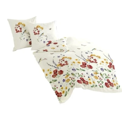 Image of Bierbaum Maco Satin bed linen 6477 colourful 01, mako satin, multicoloured, 200 cm x