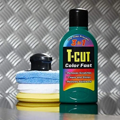Image of T Cut Dark Green Scratch Remover Color Fast Paintwork Restorer Car Polish 500ml plus a Wax Applicator Set with Handle * 13 Colours Available