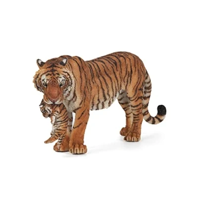 Image of Papo 50118 Tigress with cub WILD ANIMAL KINGDOM Figurine, Multicolour