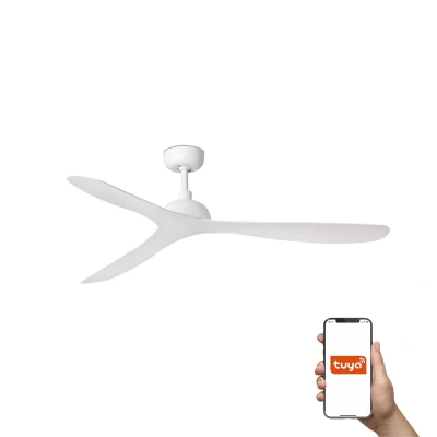 Image of Gotland Large 3 Blade Ceiling Fan Matt White Tuya Smart System