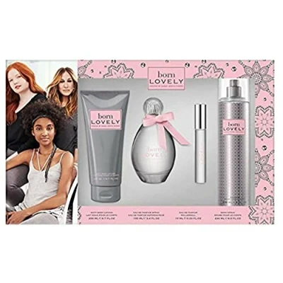 Image of Sarah Jessica Parker Born Lovely EDP 100ml &amp; 10ml, Body Lotion 200ml Mist 236ml