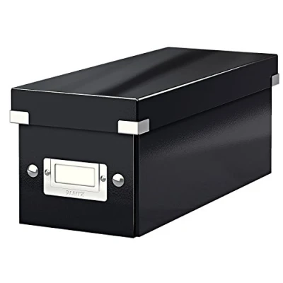 Image of Leitz Collapsible Storage Box, Black, Click and Store Range, 60410095