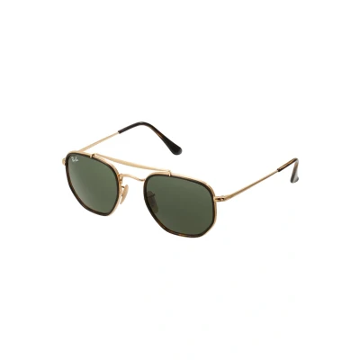 Image of Ray Ban THE Marshal Unisex Sunglasses goldcoloured/green, Size: 52, Gold coloured/green
