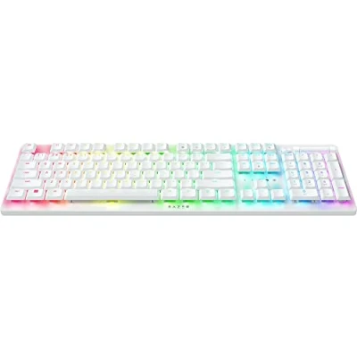 Image of Razer Deathstalker V2 Pro (Purple Switch) Wireless Low Profile Optical Gaming Keyboard (Clicky Switches, HyperSpeed Wireless, Bluetooth 5.0, Laser Etched Keycaps) US Layout Black