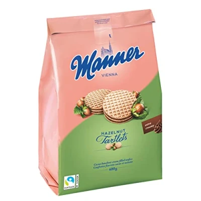 Image of Manner Wafer Tartlets with Cocoa Hazelnut Cream 400gr