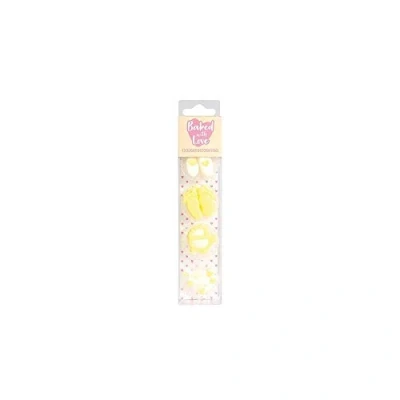 Image of Baked with Love,Multicolour Baby Shower Cupcake Decorations Sugar 13PK