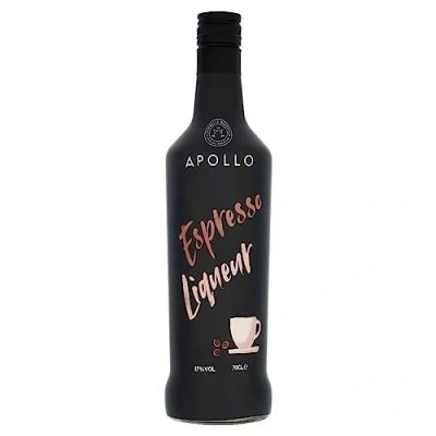 Image of Apollo Espresso Liqueur, Coffee Liqueur for Martini Cocktails, Artisan 17% Alcohol Drink, Flavoured Liquor &amp; Classic Cocktail Ingredient, Natural Flavour Home Bar, 70cl