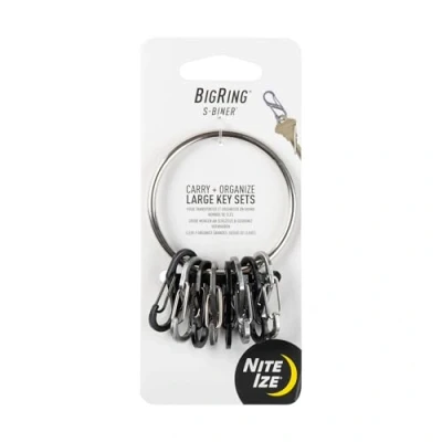 Image of BigRing Steel 4 Blk/4 SS S Biners
