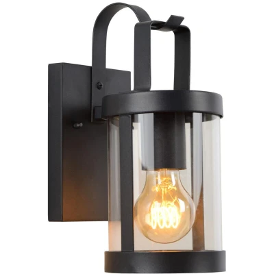 Image of Lindelo Cottage Wall Lantern Light Outdoor 1xE27 IP23 Black