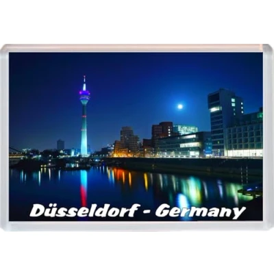 Image of Dusseldorf Germany 96 x 67mm Jumbo Fridge Magnet/Magnets Euro 2024