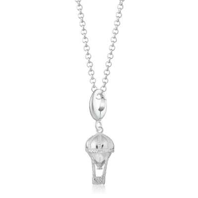 Image of Lily Charmed 925 Sterling Silver Hot Air Balloon Pendant Necklace with 18&quot; Chain