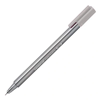 Image of Staedtler Triplus Fineline 334 Superfine Tip 0.3 mm Silver Grey