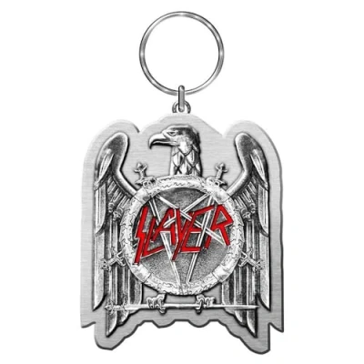 Image of Slayer Keyring Keychain Eagle band Logo Official metal One Size
