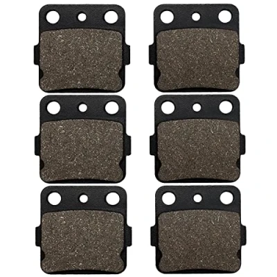 Image of Cnornus 3 Pairs Front &amp; Rear Motorcycle Brake Pads and for Yamaha Raptor 660 YFM660R YFM 660R 2001 2005 350 2004 2010 350R 2013